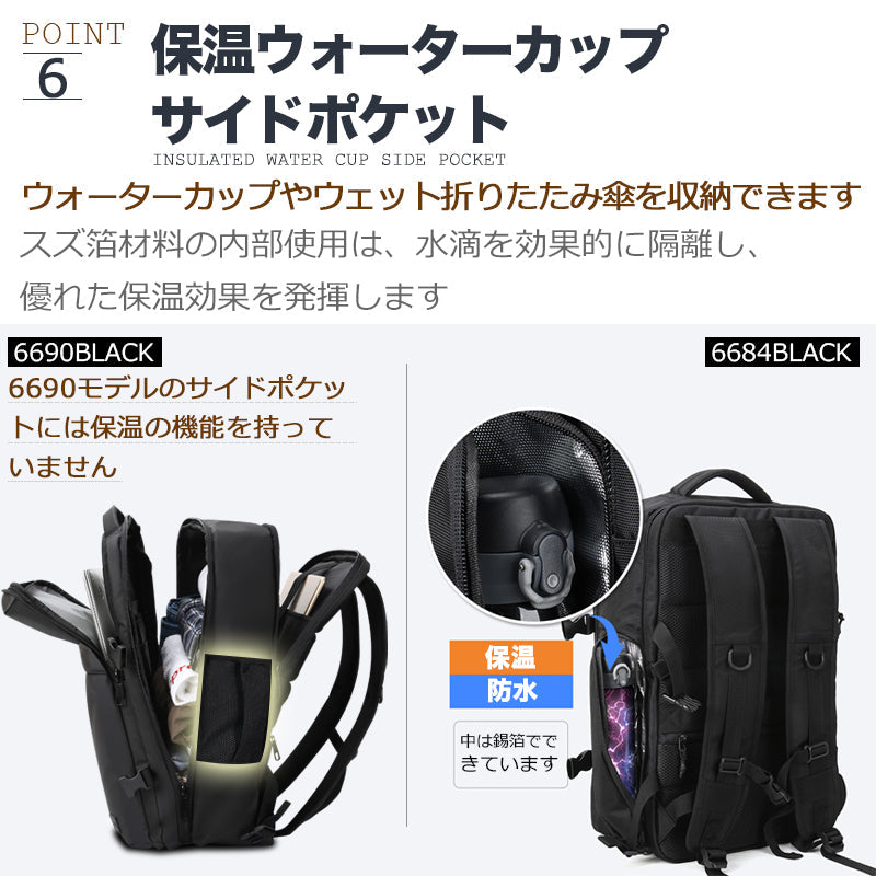 【ビジネスリュック】 メンズ 50l 大容量 防水 ビジネス リュック バッグ a4 pc usbポート 多機能 靴 収納 出張 旅行 ジム 防災 ナイロン 黒 ペットボトル 2way 30代 40代 大人 大学生 丈夫 韓国 おしゃれ カジュアル ギフト クリスマス お洒落 バックパック 通学 通勤 旅行用 背面ファスナー サイドポケット ショルダーベルト 撥水 15.6インチ ポケット 多い リュックサック 大きめ 軽量